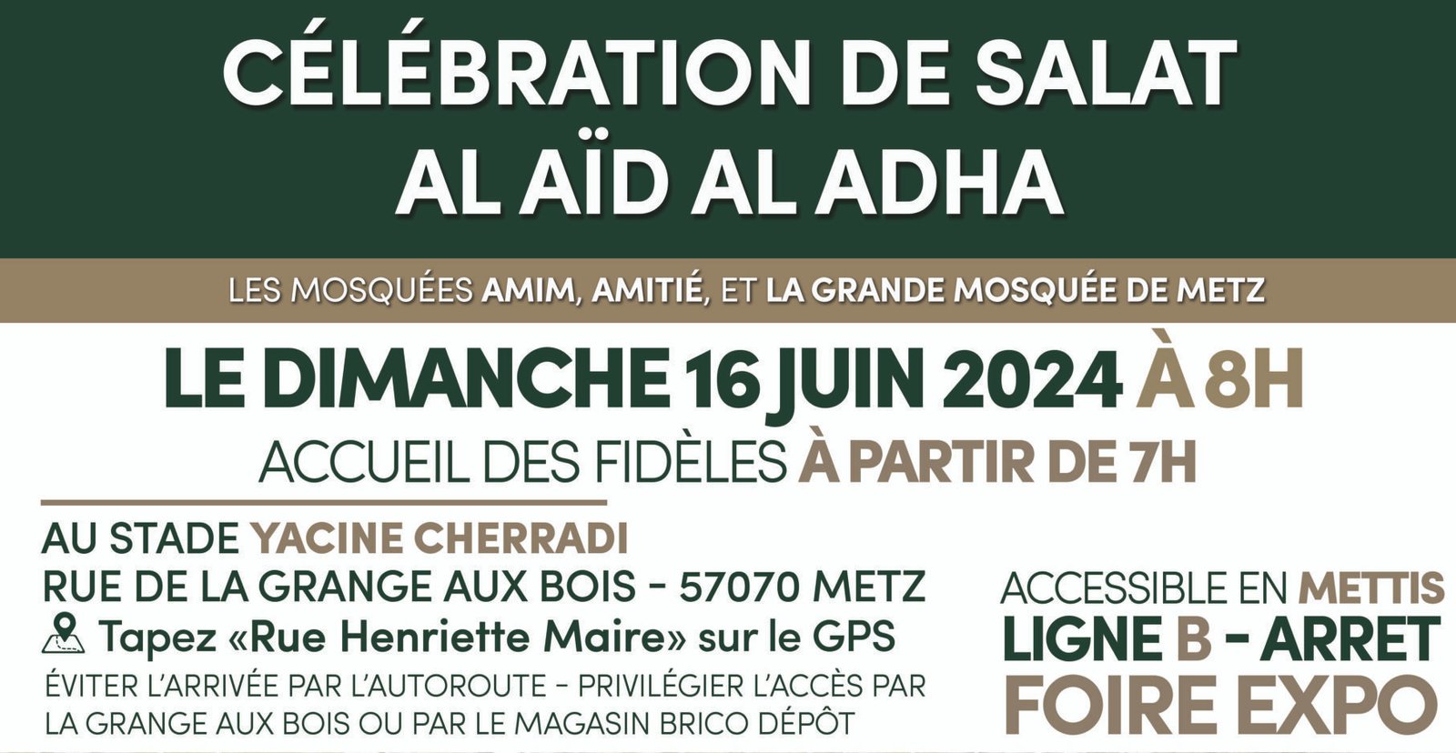 Association Amitié - Association AMIM - Grande Mosquée de Metz